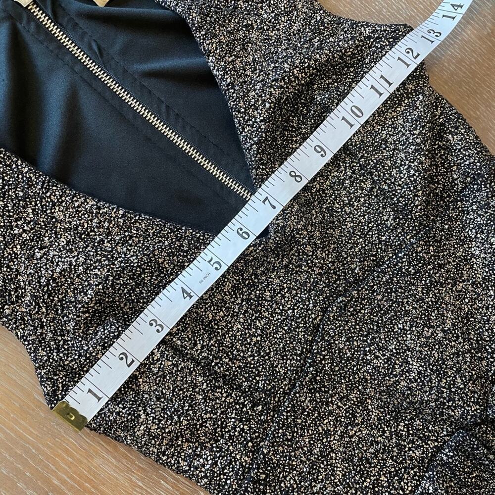 Arden B Gold Black Shimmer Dress XS - Picture 6 of 10